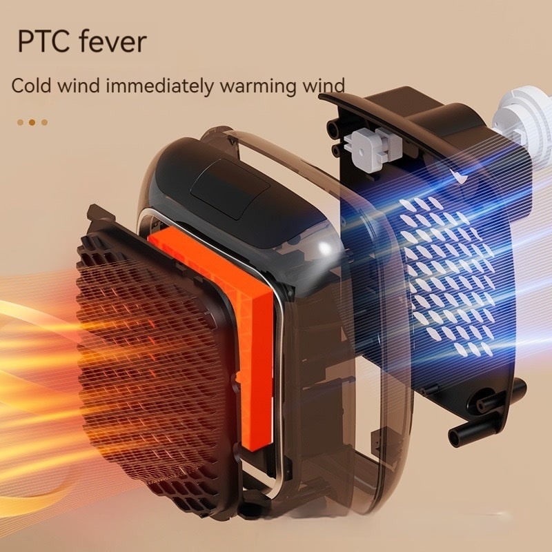 Plug in Space Heater with Digital Display and Honeycomb Grille - Image 20