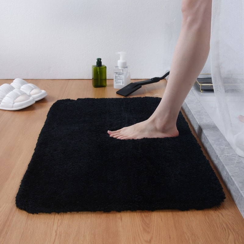 Plush Shaggy Bath Mats for Bathroom with Non Slip Bottom Fast Drying Microfiber Sets - Image 10
