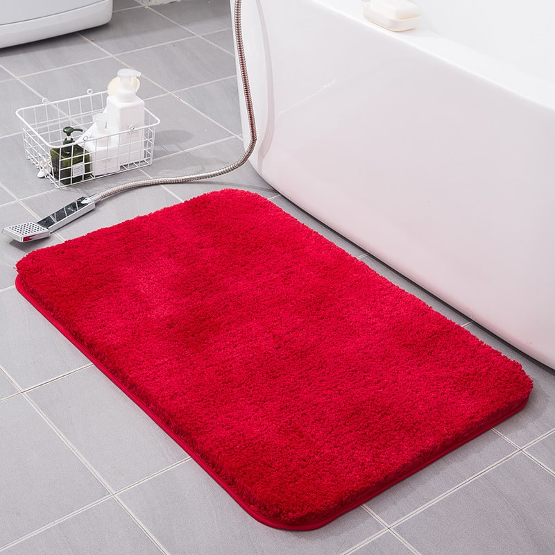 Plush Shaggy Bath Mats for Bathroom with Non Slip Bottom Fast Drying Microfiber Sets - Image 14