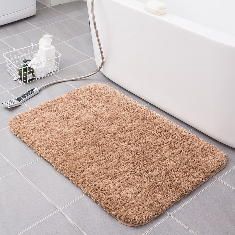Plush Shaggy Bath Mats for Bathroom with Non Slip Bottom Fast Drying Microfiber Sets - Image 5