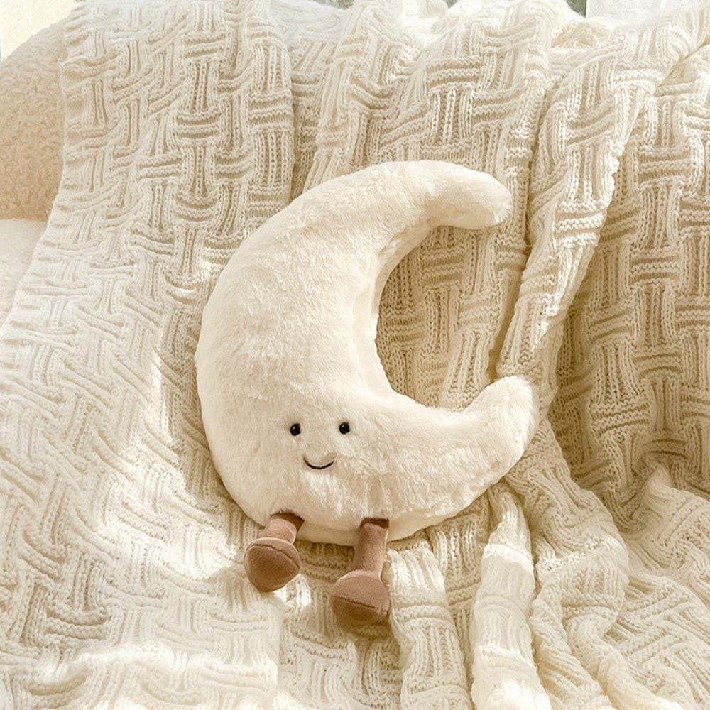 Plush Toy Decorative Throw Pillow Fuzzy Soft Cute Stuffed Sun And Moon - Image 2