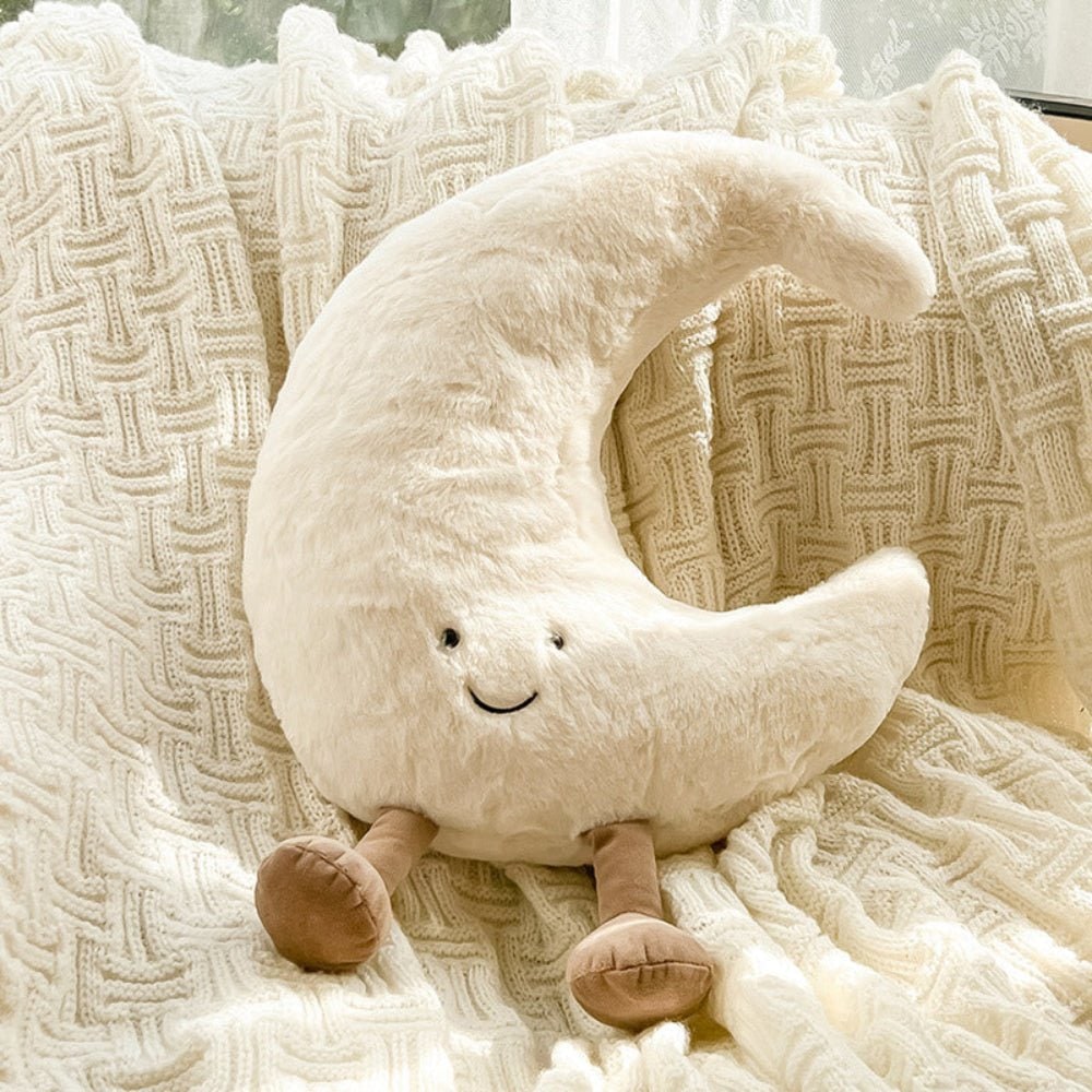 Plush Toy Decorative Throw Pillow Fuzzy Soft Cute Stuffed Sun And Moon - Image 7