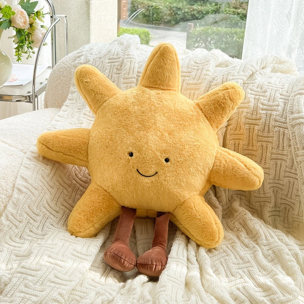 Plush Toy Decorative Throw Pillow Fuzzy Soft Cute Stuffed Sun And Moon - Image 8