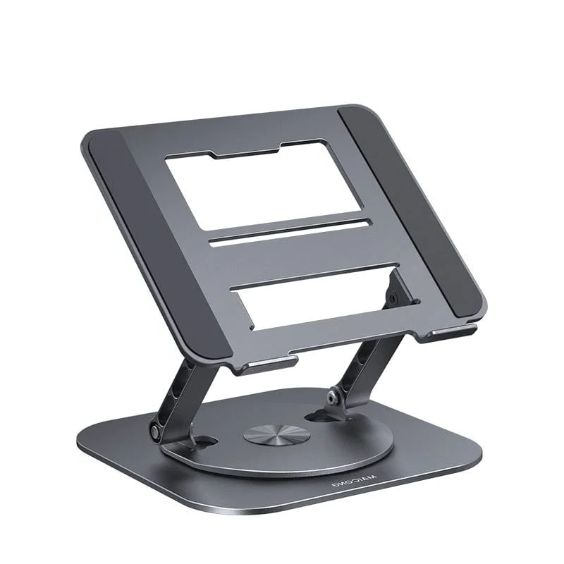 Portable Adjustable Ergonomic Laptop Stand with 360 Rotating Base and Aluminum Foldable Design - Image 12