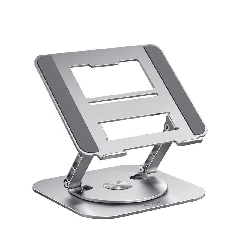 Portable Adjustable Ergonomic Laptop Stand with 360 Rotating Base and Aluminum Foldable Design - Image 2