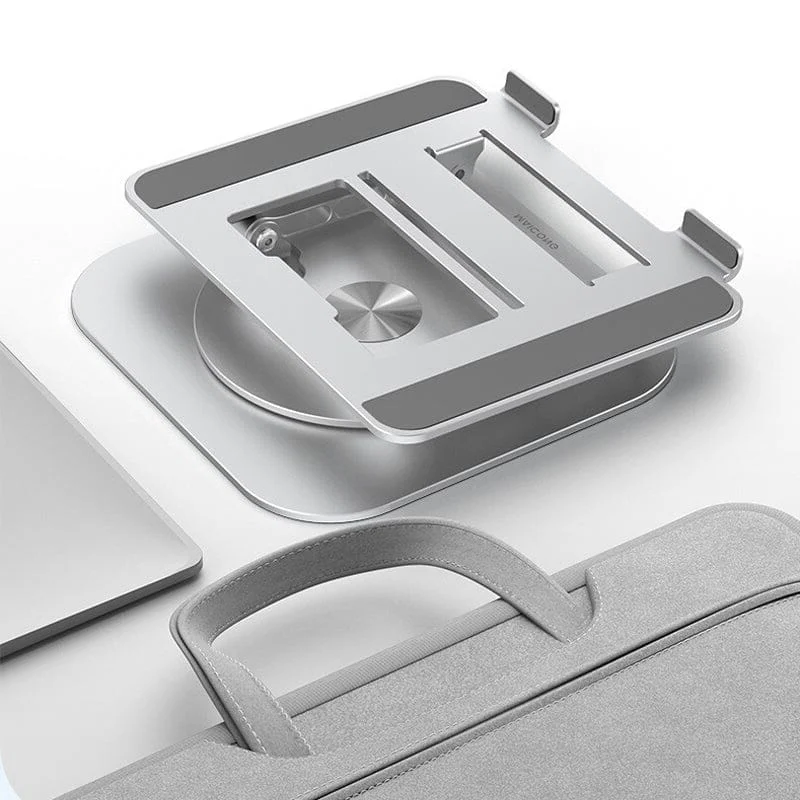 Portable Adjustable Ergonomic Laptop Stand with 360 Rotating Base and Aluminum Foldable Design - Image 6
