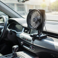 Portable Vehicle Cooling Fan with USB Power and 360° Rotation