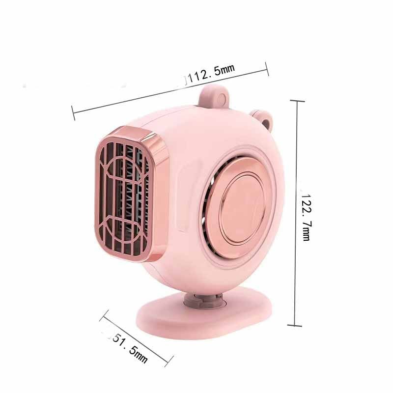Portable Car Heater with 12 Volt Automotive Plug in Defroster Fan and Rotary Holder 12v - Image 1