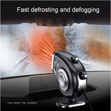 Portable Car Heater with 12 Volt Automotive Plug in Defroster Fan and Rotary Holder 12v - Image 7