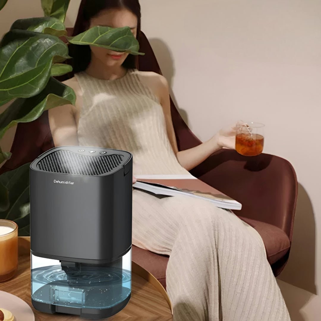Portable Dehumidifier for Basement Crawl Space and Small Bedroom with Transparent Water Tank - Image 2