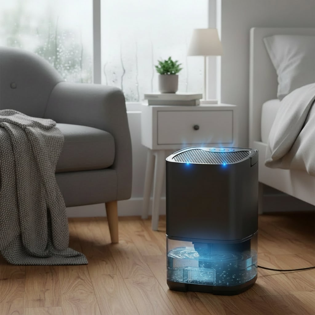 Portable Dehumidifier for Bedroom Basement and Crawl Space with Quiet Operation - Image 1