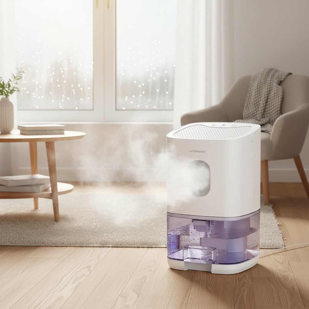 Portable Dehumidifier for Bedroom Basement and Crawl Space with Quiet Operation - Image 4