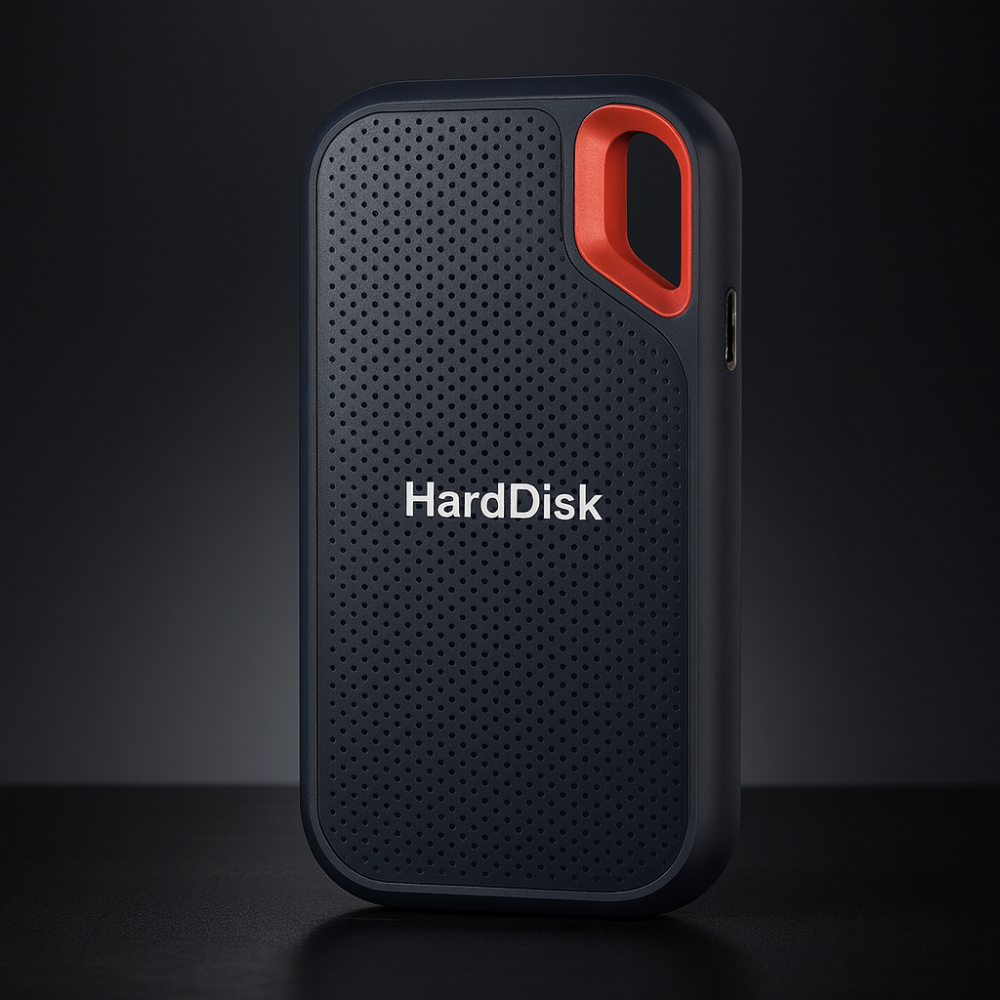 Portable External Ssd Solid State Drive with Lanyard Loop and Usb-C for PC 1tb - Image 1