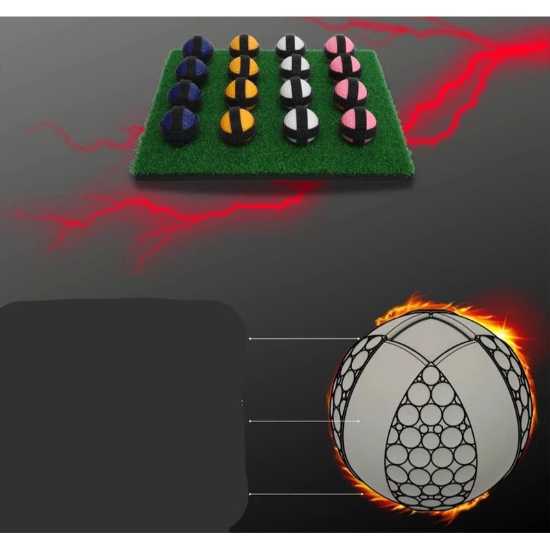 Portable Golf Chipping Game with Sticky Target Mat and 16 Color-Coded Balls Bucket - Image 6