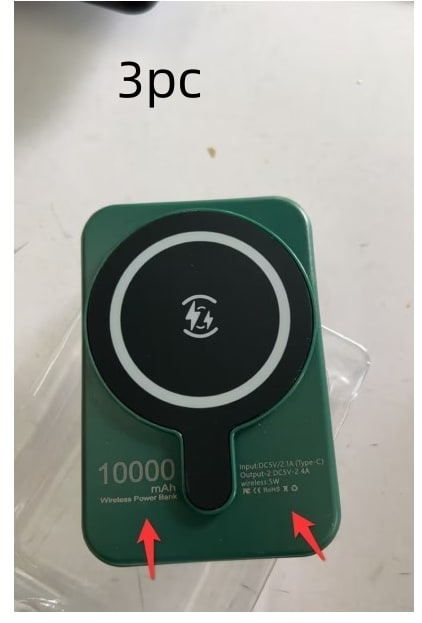 Portable Magnetic Fast Charging Power Bank with 10000mah Wireless and Slim Design Phone - Image 1