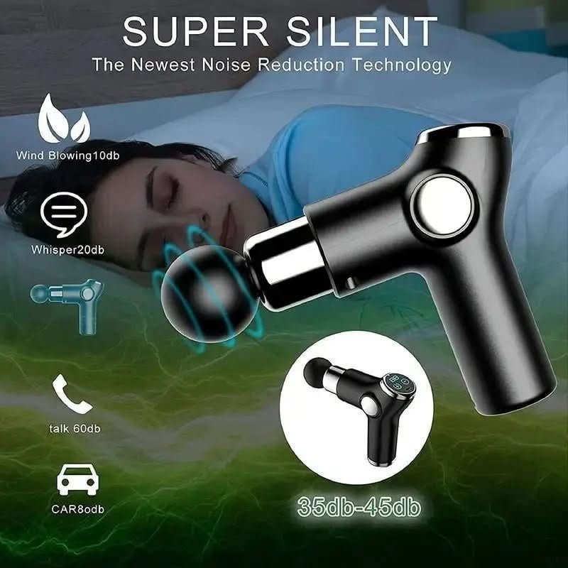 Portable Massage Gun Deep Tissue Handheld Massager Usb-C Rechargeable Compact Travel - Image 4