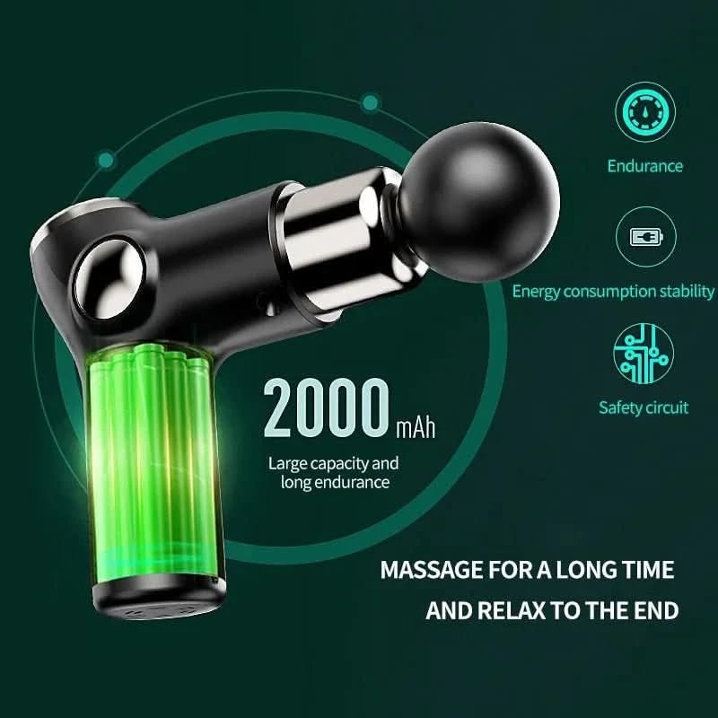 Portable Massage Gun Deep Tissue Handheld Massager Usb-C Rechargeable Compact Travel - Image 7