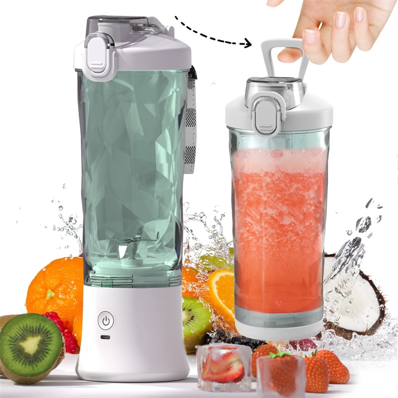 Portable Mini Blender with USB Charging 6-Blade Cordless Personal for Smoothies and Shakes - Image 21
