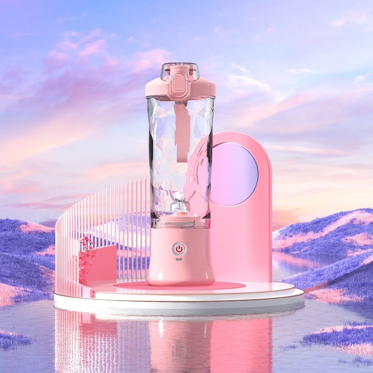 Portable Mini Blender with USB Charging 6-Blade Cordless Personal for Smoothies and Shakes - Image 8