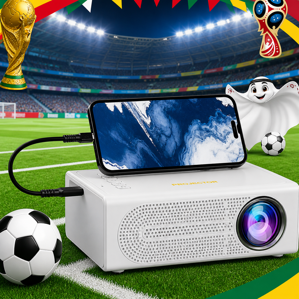 Portable Mini Projector Compact Handheld Manual Focus Gaming Home - Image 1