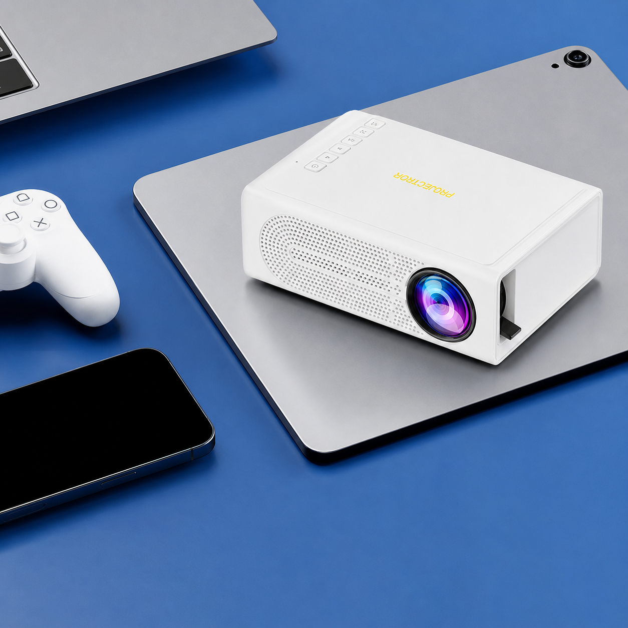 Portable Mini Projector Compact Handheld Manual Focus Gaming Home - Image 5