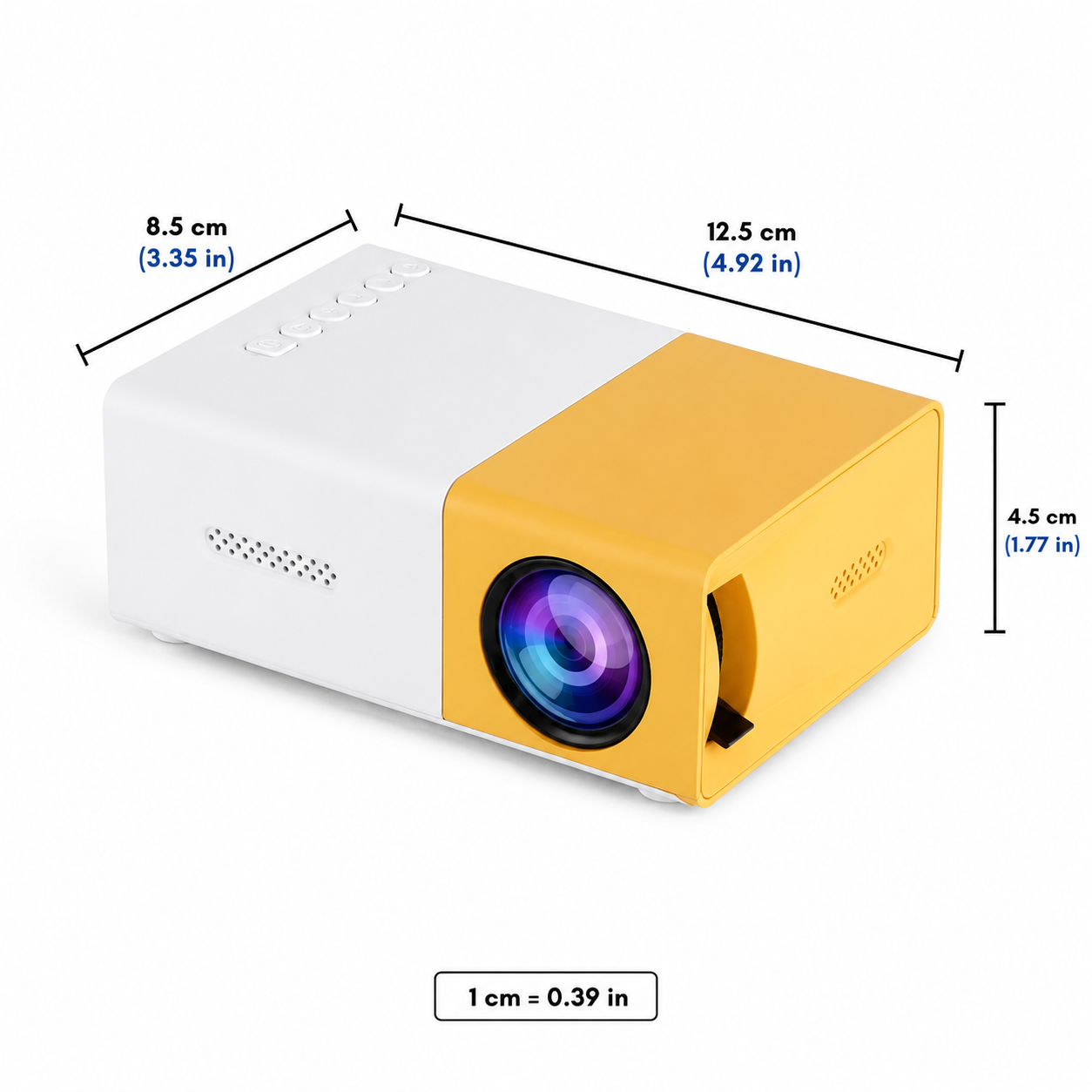 Portable Mini Projector Compact LED 1080p Smartphone USB Rechargeable Travel Pocket - Image 8
