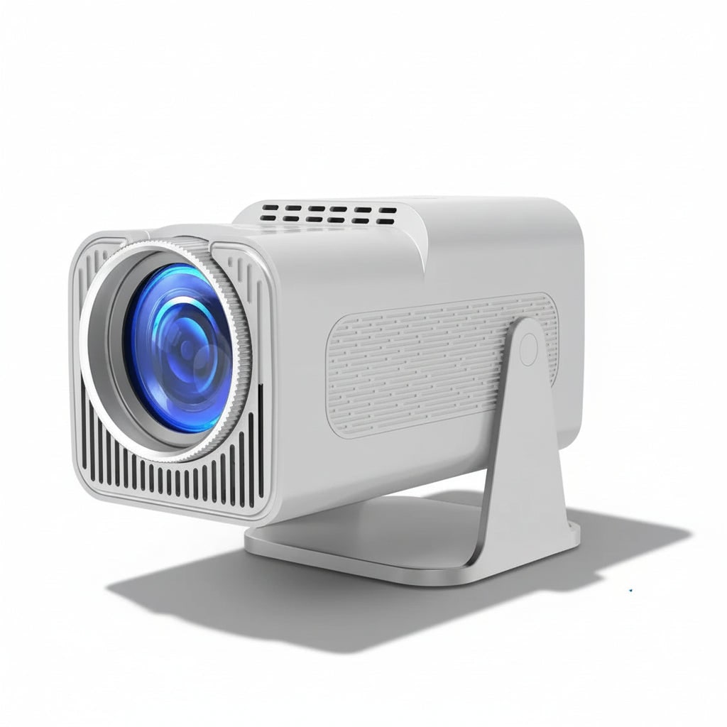 Portable Mini Smart Projector Wireless Remote Control Rotating Stand Lens Quiet - Image 1