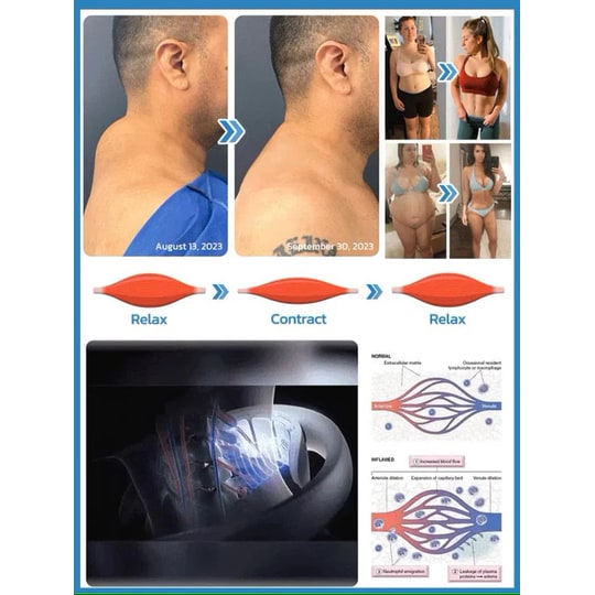 Portable Neck Massager Cordless Wireless Electric Heating Vibration Device U-shaped - Image 2