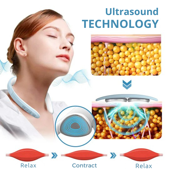 Portable Neck Massager Cordless Wireless Electric Heating Vibration Device U-shaped - Image 6