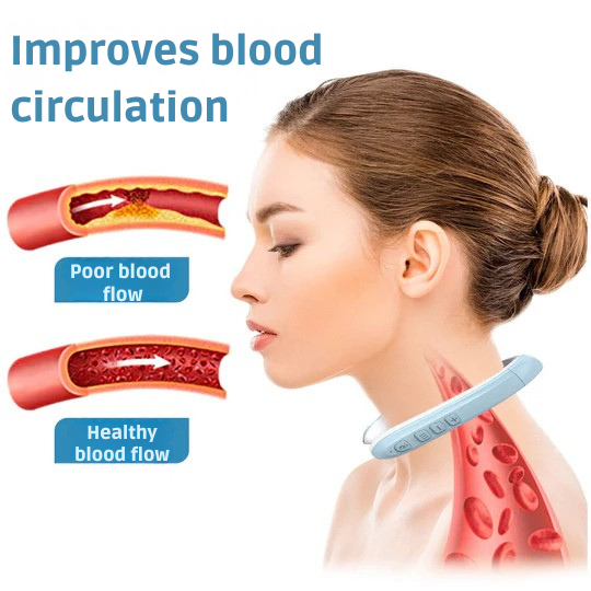 Portable Neck Massager Cordless Wireless Electric Heating Vibration Device U-shaped - Image 7