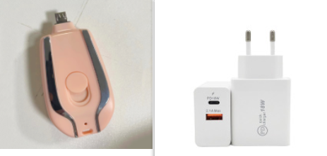 Portable Power Bank Keychain Charger with Retractable Connector and Carabiner Clip - Image 1