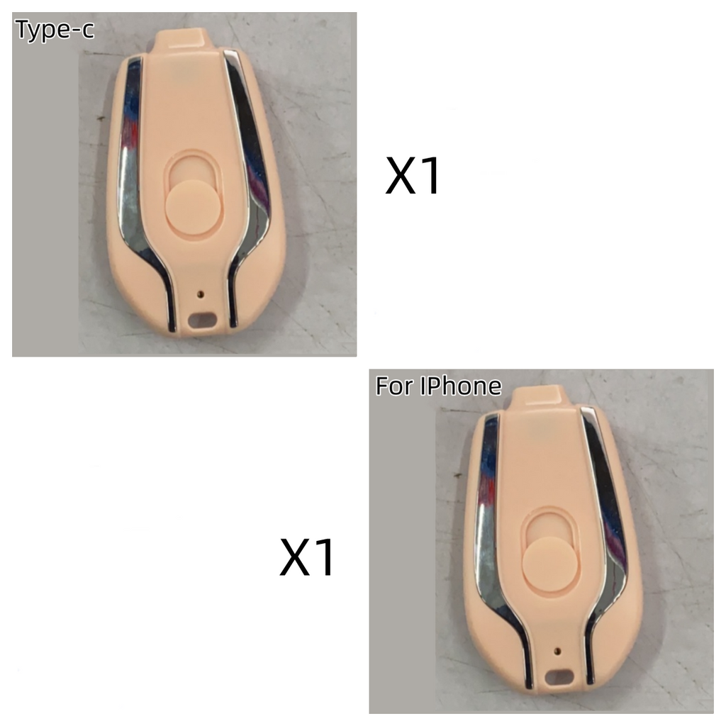 Portable Power Bank Keychain Charger with Retractable Connector and Carabiner Clip - Image 16