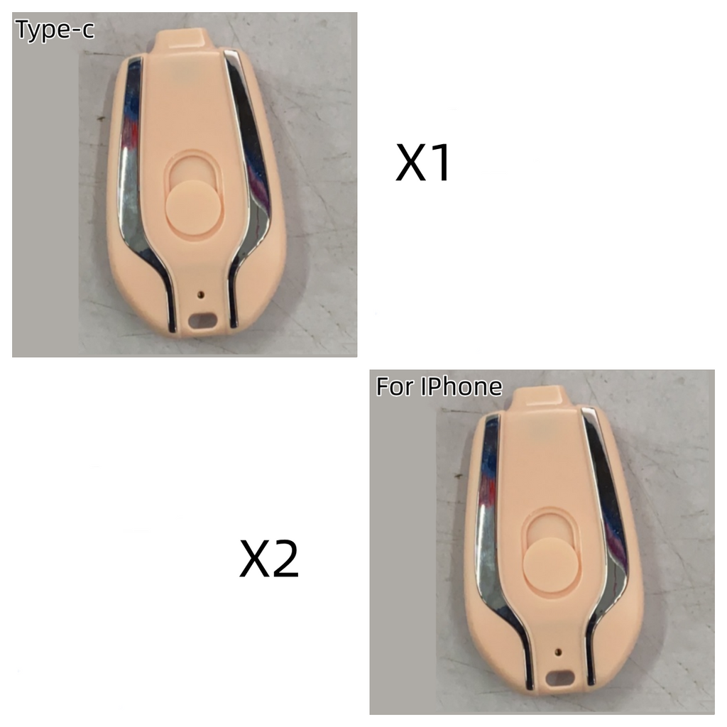 Portable Power Bank Keychain Charger with Retractable Connector and Carabiner Clip - Image 23