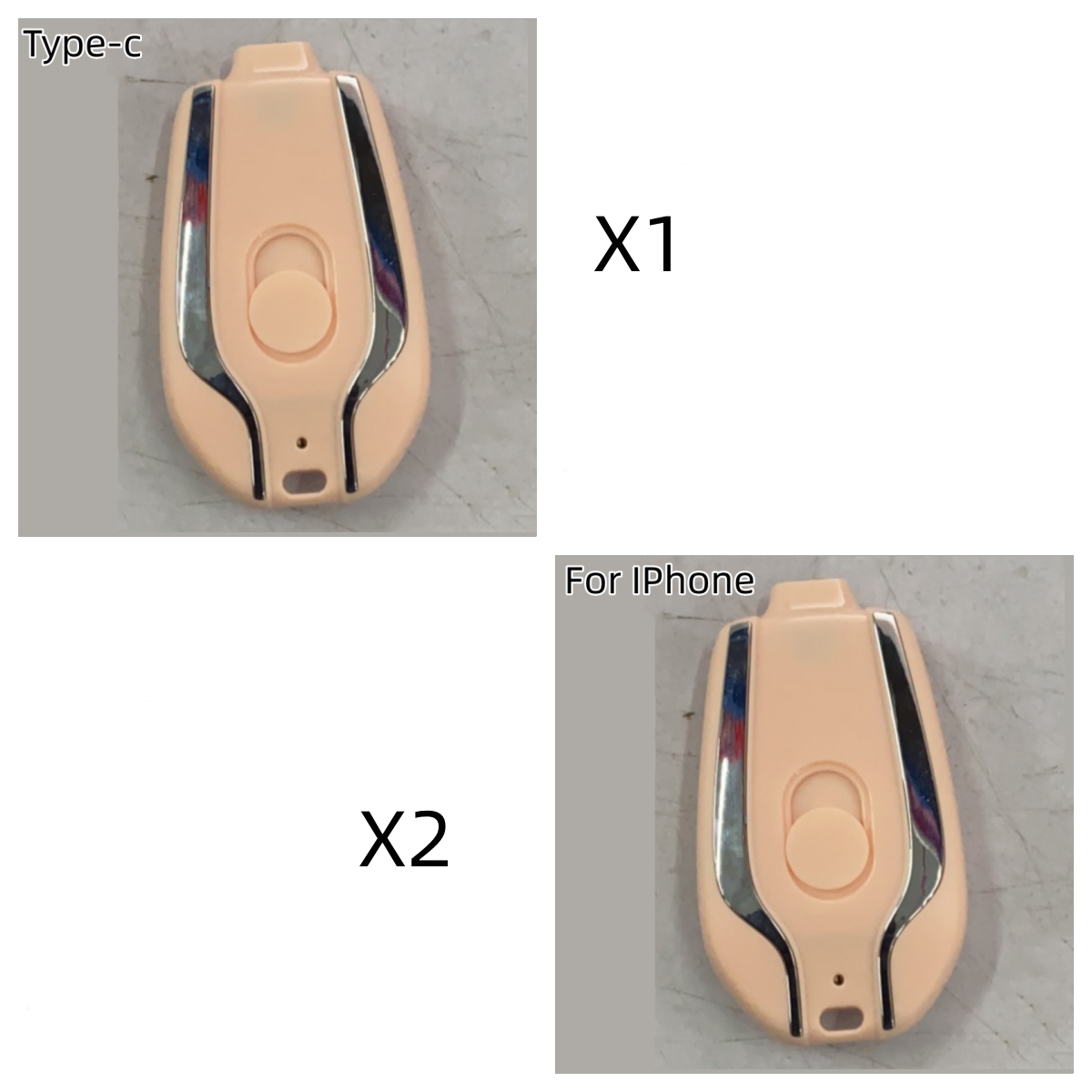 Portable Power Bank Keychain Charger with Retractable Connector and Carabiner Clip - Image 23