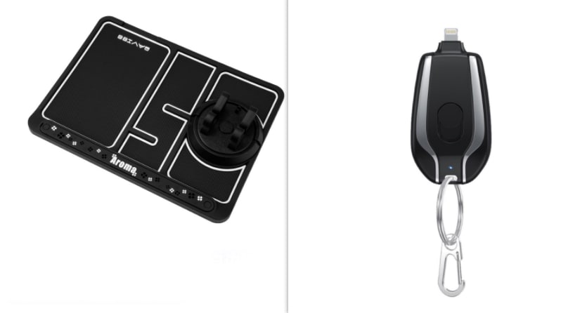 Portable Power Bank Keychain Charger with Retractable Connector and Carabiner Clip - Image 24