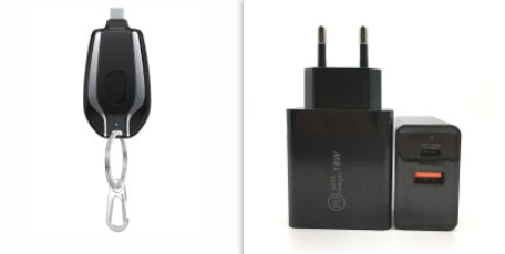 Portable Power Bank Keychain Charger with Retractable Connector and Carabiner Clip - Image 27