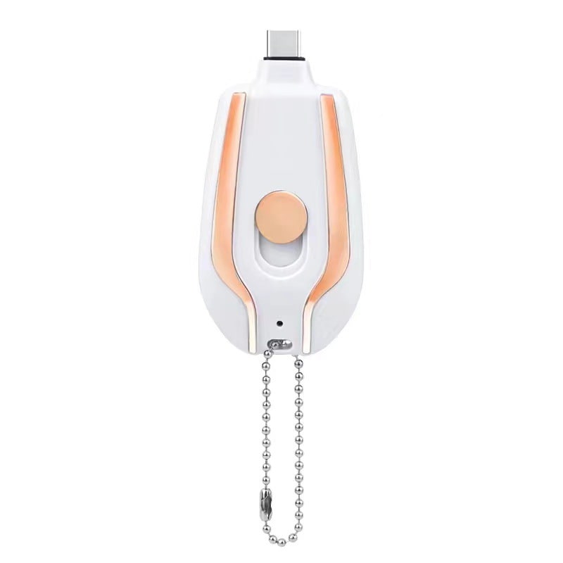 Portable Power Bank Keychain Charger with Retractable Connector and Carabiner Clip - Image 31