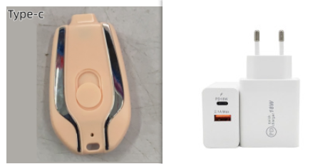 Portable Power Bank Keychain Charger with Retractable Connector and Carabiner Clip - Image 32