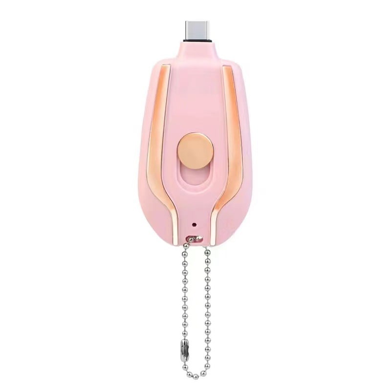 Portable Power Bank Keychain Charger with Retractable Connector and Carabiner Clip - Image 39