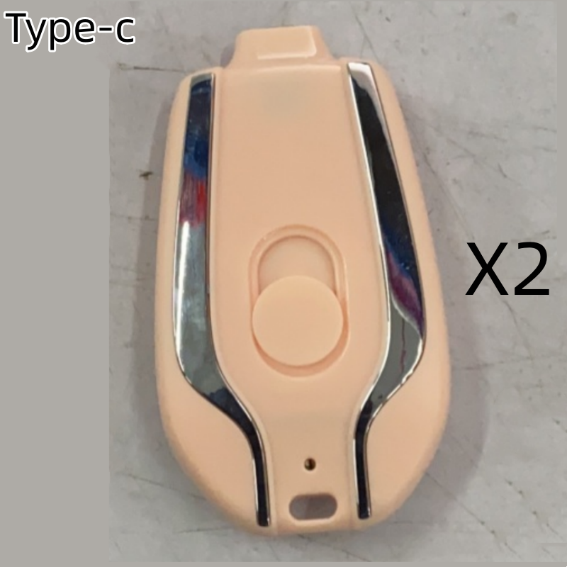 Portable Power Bank Keychain Charger with Retractable Connector and Carabiner Clip - Image 41