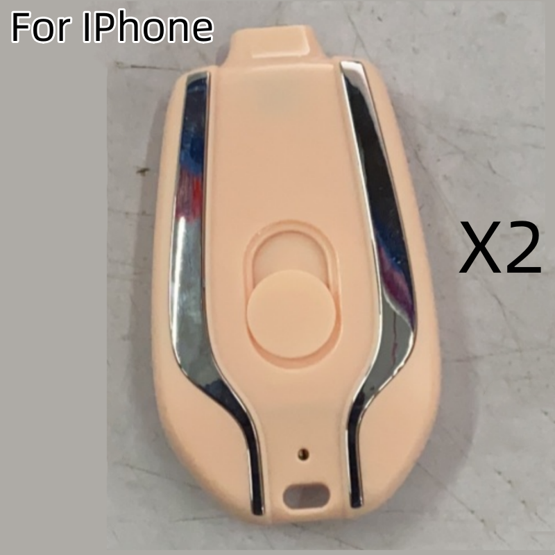 Portable Power Bank Keychain Charger with Retractable Connector and Carabiner Clip - Image 5