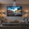 Portable Projector Screen Projection 120 Inch Foldable White Wall Mounted Home Theater - Image 1