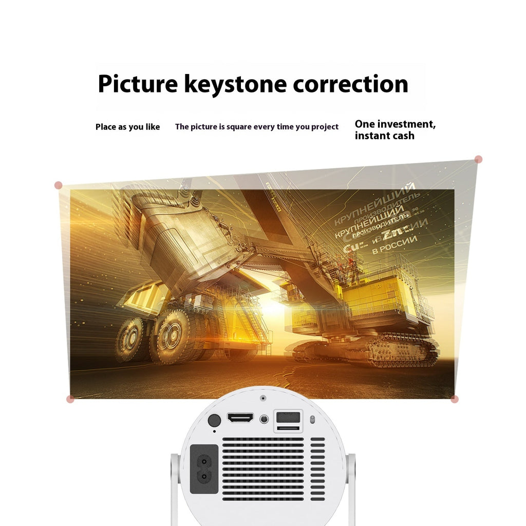Portable Projector with Outdoor Screen Ultra Short Throw Compact Design and 180° Rotation Stand - Image 12