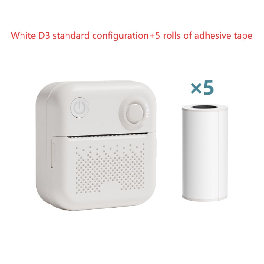 Portable Thermal Label Printer with Bluetooth Wireless Connectivity for Handheld Direct Printing - Image 1
