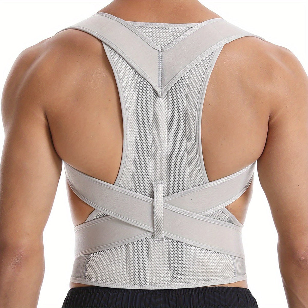 Posture Corrector Back Brace Lumbar Support Breathable Mesh Adjustable - Image 1
