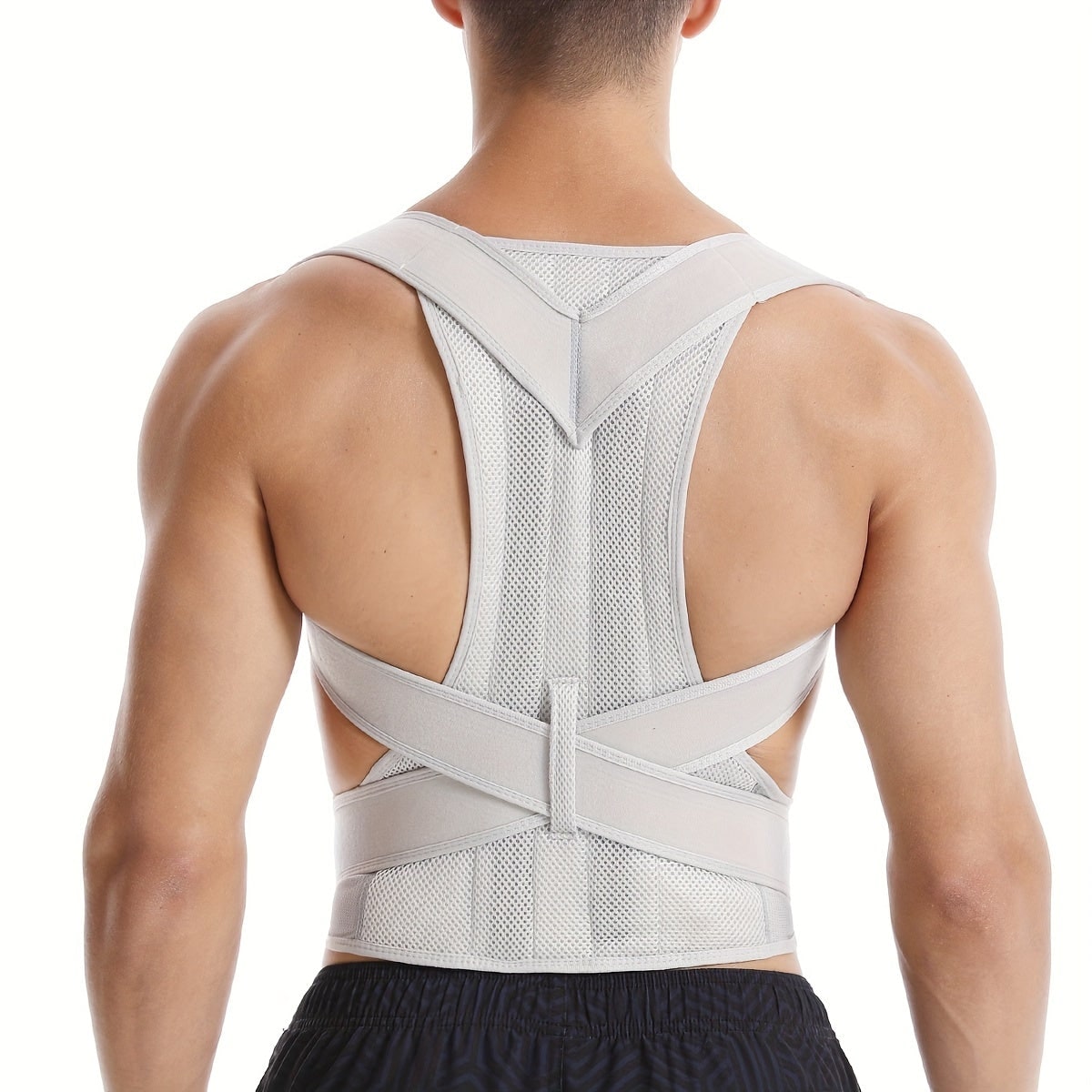 Posture Corrector Back Brace Lumbar Support Breathable Mesh Adjustable - Image 3
