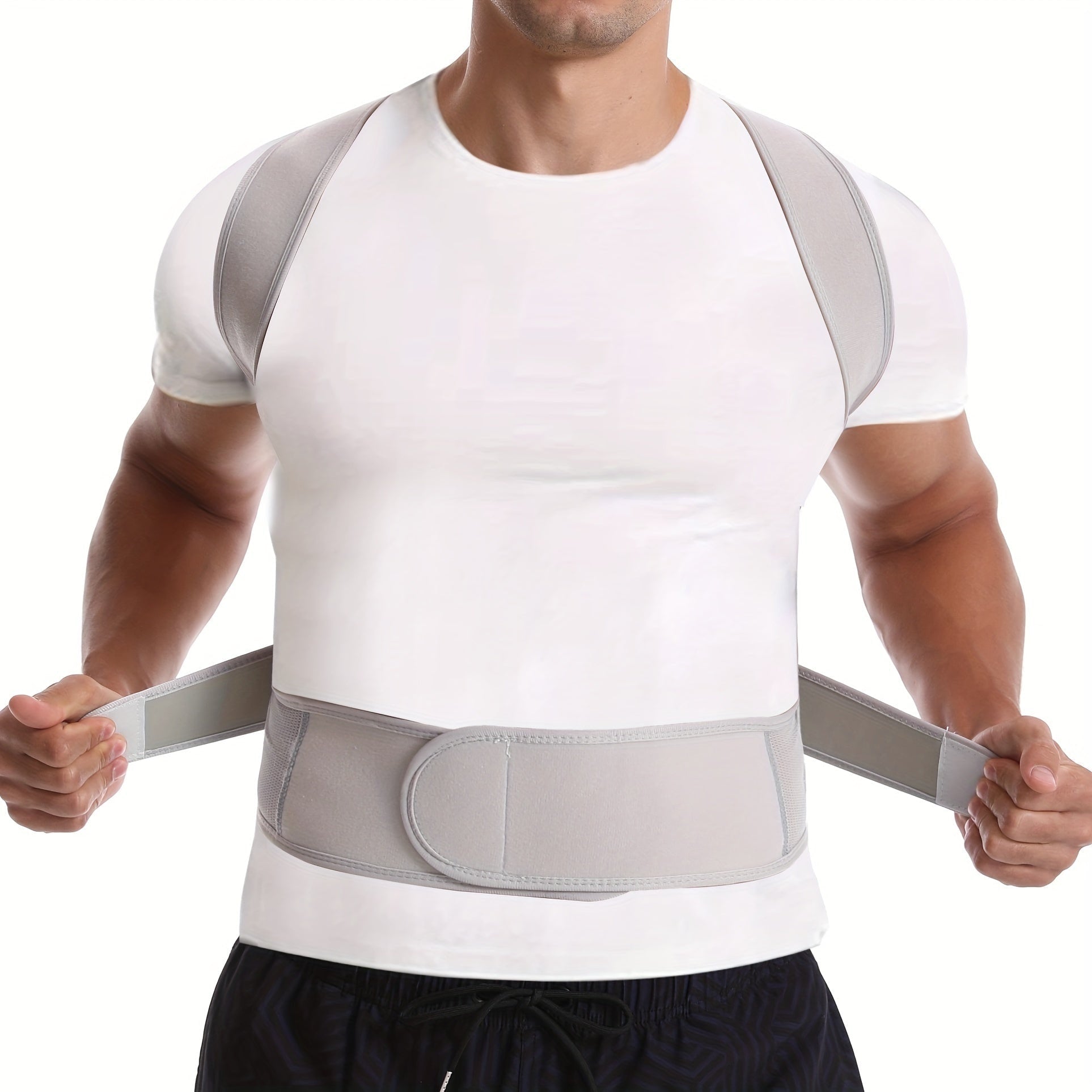 Posture Corrector Back Brace Lumbar Support Breathable Mesh Adjustable - Image 9