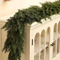 Pre-Lit Christmas Garland with Warm LED Lights and Flexible Branches for Stairs Mantel - Image 9