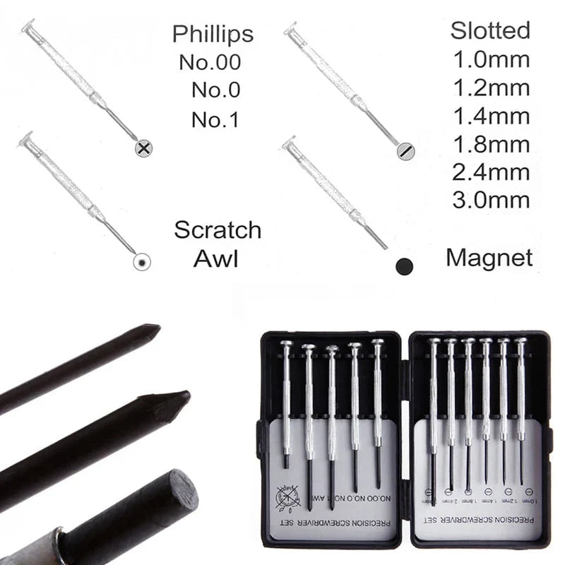 Precision Screwdriver Set with Small Jeweler Micro Tips and Magnetic Storage Case - Image 2