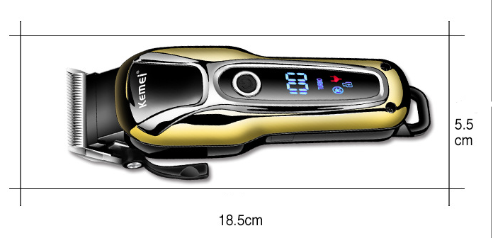 Professional Cordless Hair Clippers and Trimmers for Barber with Digital LED Display - Image 8